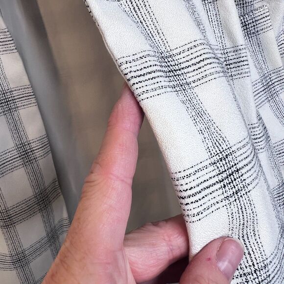 Carolina Belle Longline Open Front Boyfriend Plaid Blazer Lined Size XL Office - Picture 12 of 12